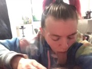 POV amateur facial while smoking 7/16