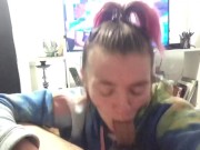 POV amateur facial while smoking 9/16