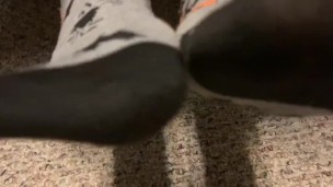 Teen girl socks up close foot fetish 