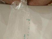 Selfie insert Actreen catheter with and removal with cum