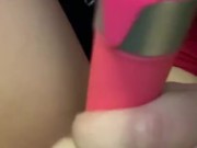 Vibrating my pussy until orgasm 2/16