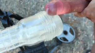 Intense Moaning Orgasm - Guy Dirty Talking And Fucking FlashLight