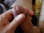 Teen Jerks Off Big Cock When Parents Are At Home Outside The Door