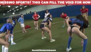 Lady vintage football jersey - Hazeher - lesbian teens play football, eat pussy