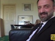 Real fetish slut rides Pascal White hard 1/16