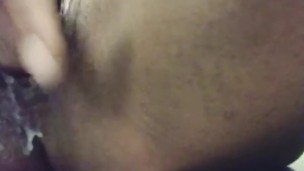PLAYING IN MY CREAMY CUM DRENCHED PUSSY