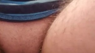 Quick toilet piss with hard little cocklet
