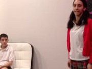 Horny MILF teaches Jordi and his friend about squirting. Lots of it! 2/16