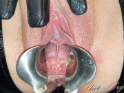 Slut-Orgasma Celeste pissing in cunt and peehole sounding 8/16