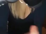 Husband cheats on wife while playing PS with his maid and creampies mouth 11/16