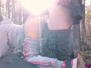 Schoolgirl had Sensual Sex with PE Teacher in the Forest 11/16