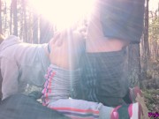 Schoolgirl had Sensual Sex with PE Teacher in the Forest 12/16