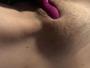 Blindfolded slut begs to stop cumming for dominant daddy 12/16