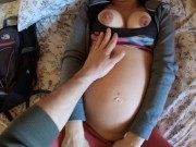 PREGNANT BACKPACKER GETS FUCKED WITH CREAMPIE IN A HOSTEL ROOM 3/16