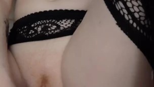 Hot redhead masturbating and tease 