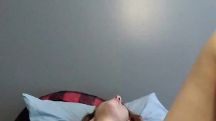 Playing with my vibrator with my parents visiting in the other room