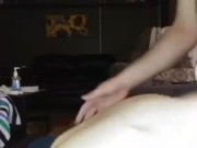 Sucking tinder dates dick then he creampies me POV 14/16