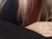 Sucking tinder dates dick then he creampies me POV 4/16