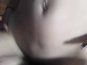 Blue hair egirl do a blowjob riding cum inside creampie 8/16