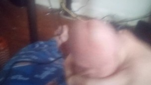 Big dick gets jacked off with huge cumshot finish