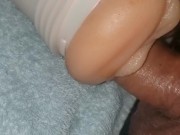 Fucking a Fleshlight till Cum Shot