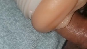 Fucking a Fleshlight till Cum Shot