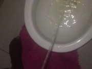 taking a piss