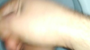 Hairy white uncut cock jerked off POV to relax