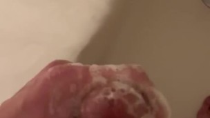 Soapy Tip Play - Hot Cumshot