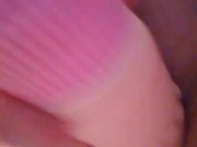 Girl loves playing with her pussy and toy