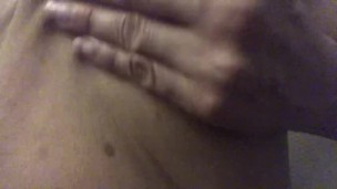 Applying Raw Shea Butter then I started to Play with my nipples 