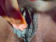 Close up masturbation after creamy orgasm