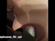 Deep pegging in chastity 10/16