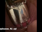 Deep pegging in chastity 12/16