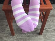 sexy girl dress new knee socks foot fetish 14/16