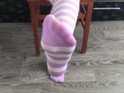 sexy girl dress new knee socks foot fetish 7/16