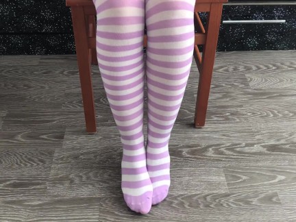 sexy girl dress new knee socks foot fetish