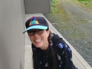 Standing Outdoor Piss On A Wall Wearing Men's Jeans 15/16