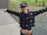 Standing Outdoor Piss On A Wall Wearing Men's Jeans 16/16