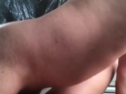 Pinay sinadistang kinantot  mahigpit ang kapit at ayaw nang pabunot. 1/16