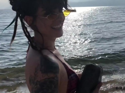 Two Cumshots, Public sex and Squirt in a Horny Trip - Porn Vlog 5
