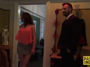 Fetish busty babe rides cock before whipping 2/16