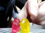 [Trailer] Giantess torture and eat little tinys (Gummy bears)