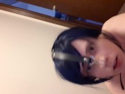 Playing with anal hook