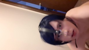 Playing with anal hook