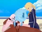 (3D Hentai)(Sword Art Online) Threesome Sinon x Alice x Agil 1/16