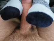 Custom sockjob footjob while changing socks 9/16