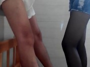 【冰冰】黑絲膝頂地獄，把M打致吐奶 14/16