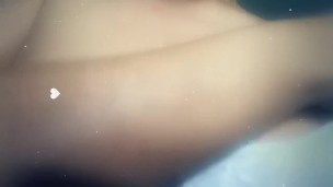 Playing with my tits and pinching my nipples 