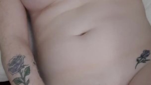 Hot redhead moaning loud while masturbating 